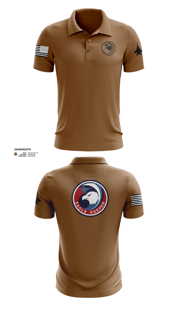 Short Sleeve Performance Polo, Strike Eagle Keeper, Air Force, Teamtime, Team time, sublimation, custom sports apparel, team uniforms, spirit wear, spiritwear, sports uniforms, custom shirts, team store, custom team store, fundraiser sports, apparel fundraiser