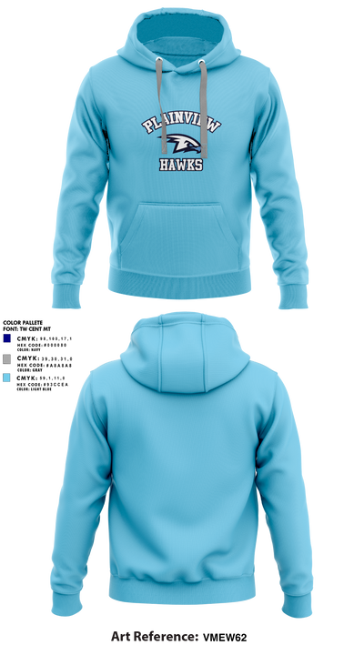 Plainview Hawks 8354559 Hoodie - 25