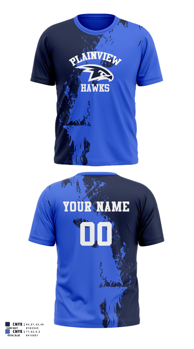 Plainview Little League 37284213 Short Sleeve Performance Shirt - 17