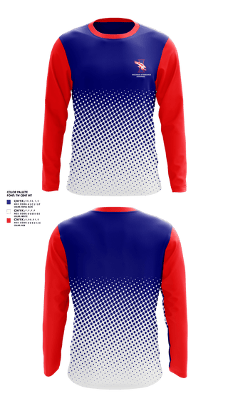 Long Sleeve Performance Shirt, Ingomar Attendance Center (High School) Swimming, Swimming, Teamtime, Team time, sublimation, custom sports apparel, team uniforms, spirit wear, spiritwear, sports uniforms, custom shirts, team store, custom team store, fundraiser sports, apparel fundraiser