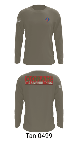 Long Sleeve Performance Shirt, 1st Marine Regiment, Marines, Teamtime, Team time, sublimation, custom sports apparel, team uniforms, spirit wear, spiritwear, sports uniforms, custom shirts, team store, custom team store, fundraiser sports, apparel fundraiser