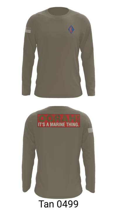 1st Marine Regiment 32808075 Long Sleeve Performance Shirt - 48