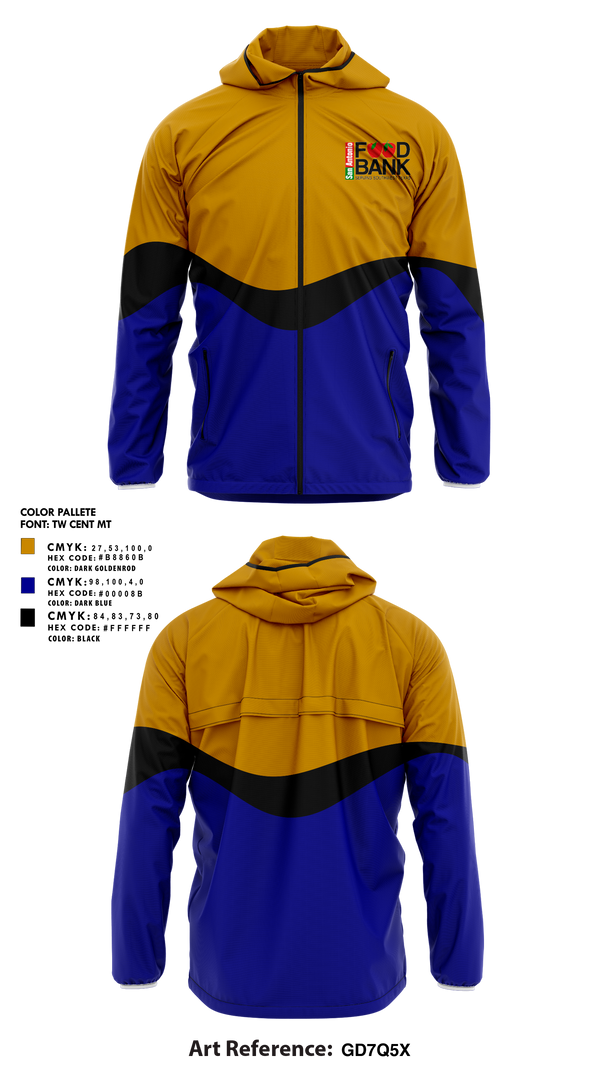 Windbreaker, San Antonio Food Bank, , Teamtime, Team time, sublimation, custom sports apparel, team uniforms, spirit wear, spiritwear, sports uniforms, custom shirts, team store, custom team store, fundraiser sports, apparel fundraiser