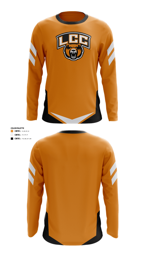 Long Sleeve Performance Shirt, LCC Bears, Golf, Teamtime, Team time, sublimation, custom sports apparel, team uniforms, spirit wear, spiritwear, sports uniforms, custom shirts, team store, custom team store, fundraiser sports, apparel fundraiser