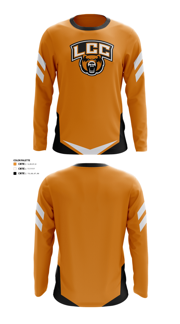 Long Sleeve Performance Shirt, LCC Bears, Golf, Teamtime, Team time, sublimation, custom sports apparel, team uniforms, spirit wear, spiritwear, sports uniforms, custom shirts, team store, custom team store, fundraiser sports, apparel fundraiser