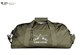 Duffle Bag, Q TROOP 2/278 ACR, National Guard, Teamtime, Team time, sublimation, custom sports apparel, team uniforms, spirit wear, spiritwear, sports uniforms, custom shirts, team store, custom team store, fundraiser sports, apparel fundraiser