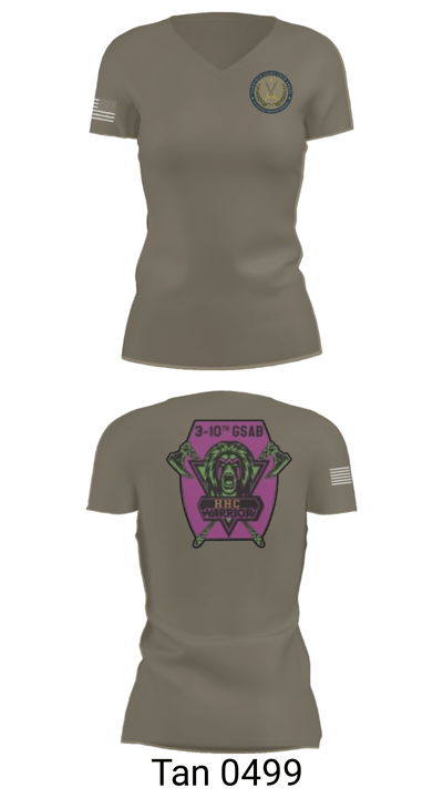 3-10 GSAB 50108135 Women's Short Sleeve V-neck Shirt - 68