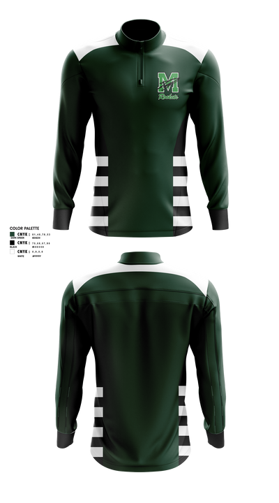 Morristown Central High School Basketball 37598008 Quarter Zip Jacket - 1