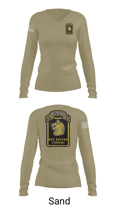 Wolfhounds 24858493 Women's Long Sleeve V-neck Shirt - 97