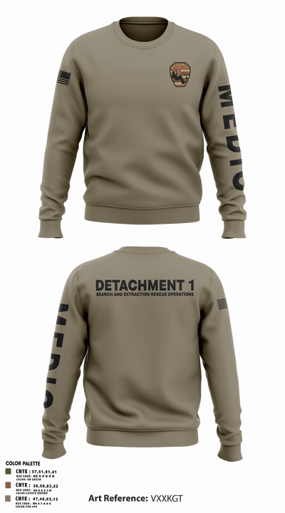 Detachment 1 27221981 Crew Neck Sweatshirt - 18