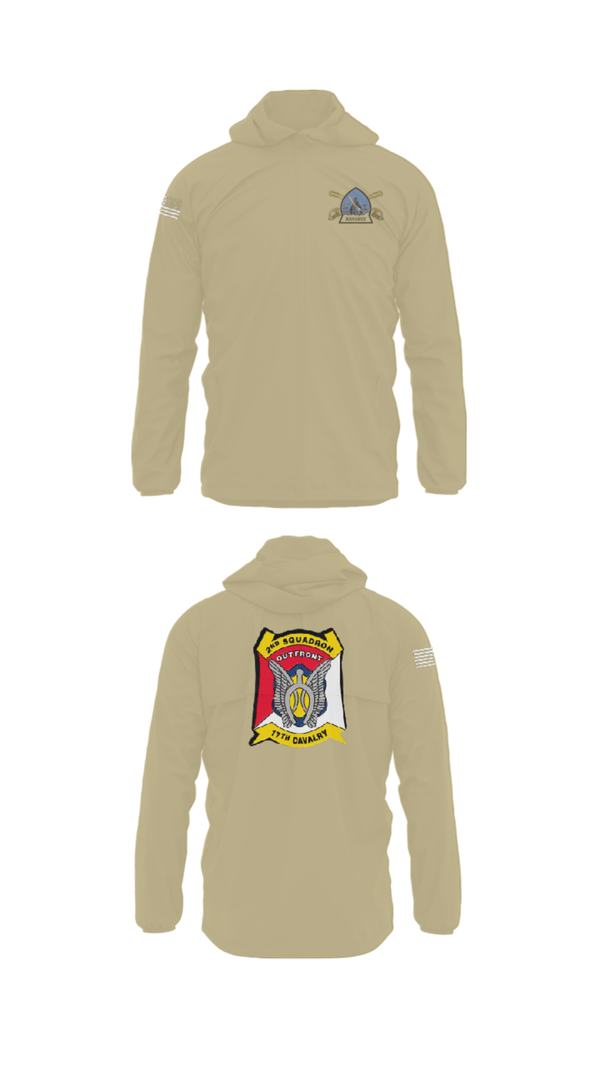 Windbreaker, B Troop 2-17 Cav REGT, , Teamtime, Team time, sublimation, custom sports apparel, team uniforms, spirit wear, spiritwear, sports uniforms, custom shirts, team store, custom team store, fundraiser sports, apparel fundraiser