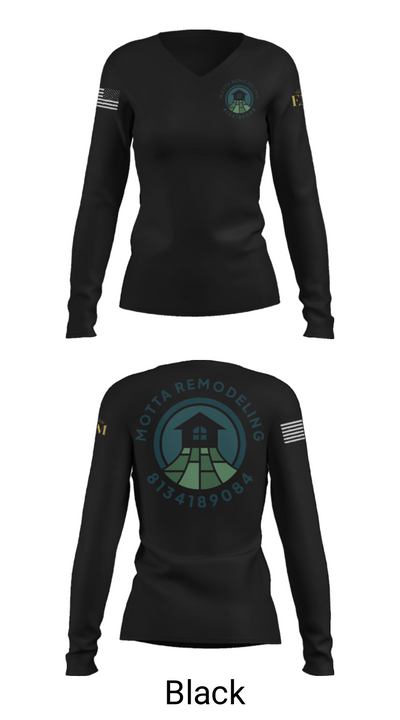 Beach Tennis Tampa 32781040 Women's Long Sleeve V-neck Shirt - 35