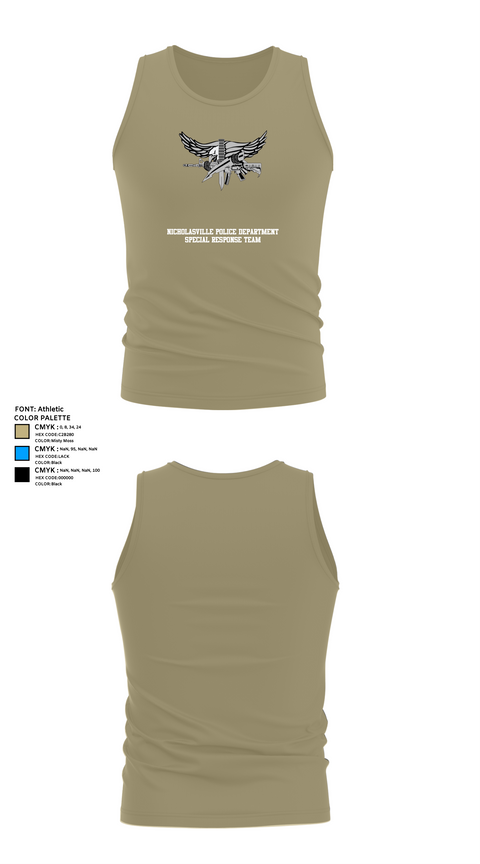 Tank Top, Nicholasville Police Department Special Response Team, Police, Teamtime, Team time, sublimation, custom sports apparel, team uniforms, spirit wear, spiritwear, sports uniforms, custom shirts, team store, custom team store, fundraiser sports, apparel fundraiser