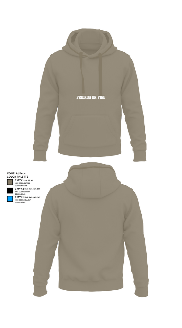 Hoodie, FRIENDS on FIRE, Women's Volleyball, Teamtime, Team time, sublimation, custom sports apparel, team uniforms, spirit wear, spiritwear, sports uniforms, custom shirts, team store, custom team store, fundraiser sports, apparel fundraiser