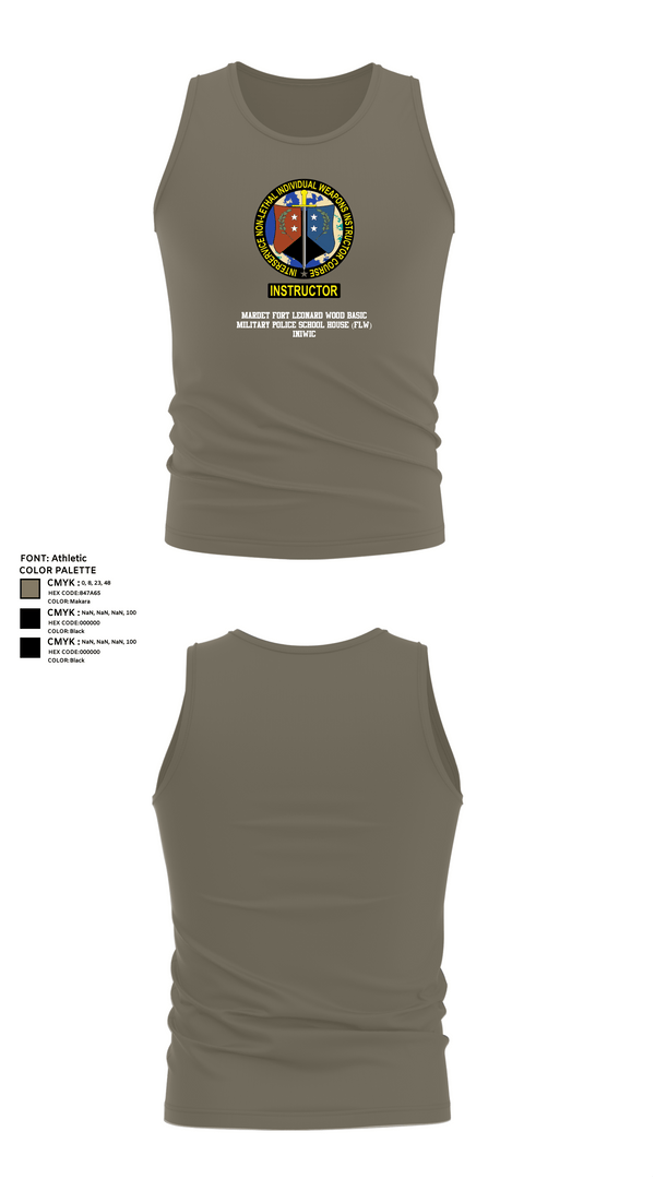 Tank Top, MARDET Fort Leonard Wood Basic Military Police School House (FLW) INIWIC, , Teamtime, Team time, sublimation, custom sports apparel, team uniforms, spirit wear, spiritwear, sports uniforms, custom shirts, team store, custom team store, fundraiser sports, apparel fundraiser