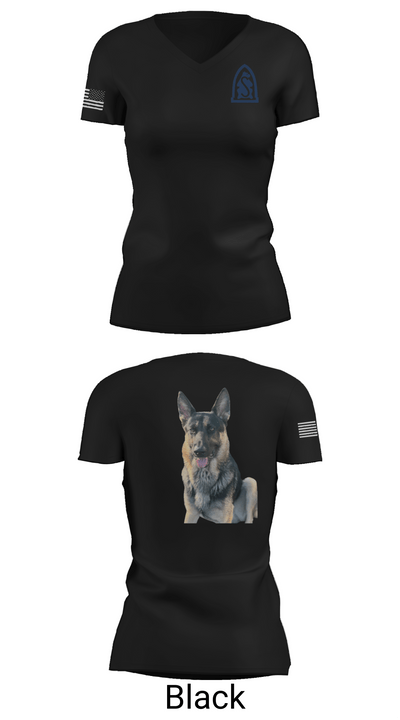 4-31 infantry battalion hotel company 62387368 Women's Short Sleeve V-neck Shirt - 28