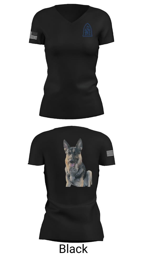 Womens Short Sleeve Vneck Shirt, 4-31 infantry battalion hotel company, Army, Teamtime, Team time, sublimation, custom sports apparel, team uniforms, spirit wear, spiritwear, sports uniforms, custom shirts, team store, custom team store, fundraiser sports, apparel fundraiser