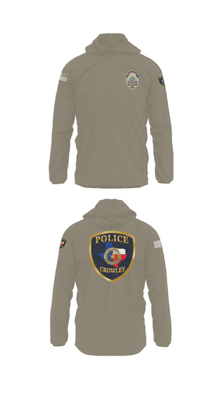 Windbreaker, Crowley Police Department, , Teamtime, Team time, sublimation, custom sports apparel, team uniforms, spirit wear, spiritwear, sports uniforms, custom shirts, team store, custom team store, fundraiser sports, apparel fundraiser