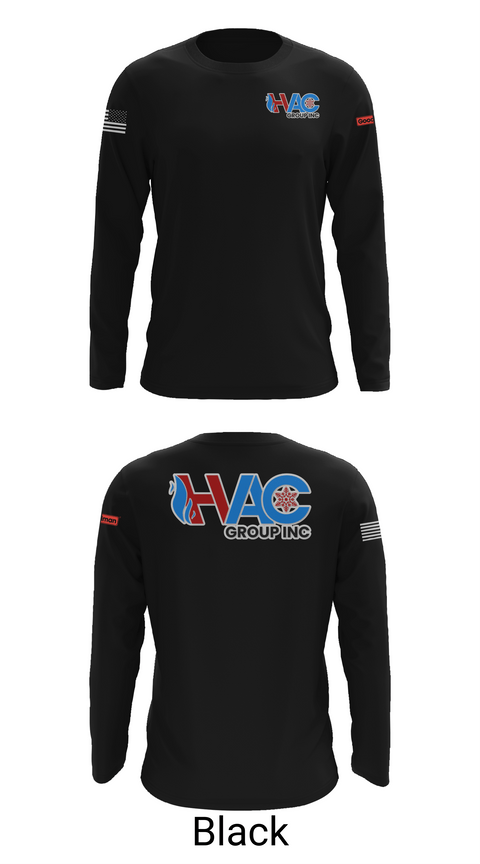 Long Sleeve Performance Shirt, HVAC group Inc, , Teamtime, Team time, sublimation, custom sports apparel, team uniforms, spirit wear, spiritwear, sports uniforms, custom shirts, team store, custom team store, fundraiser sports, apparel fundraiser