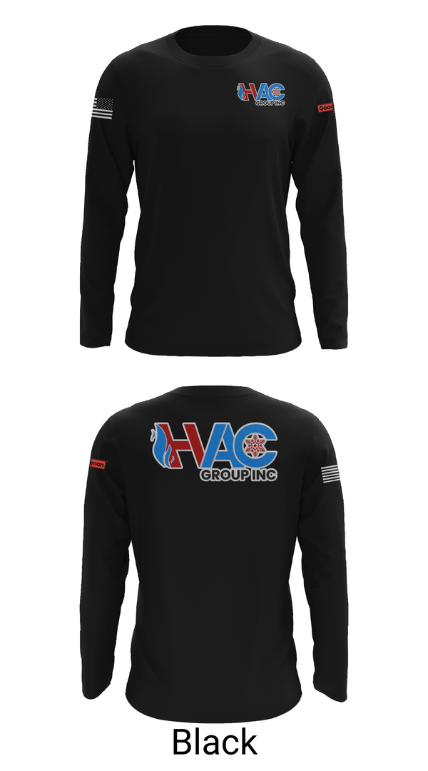 Long Sleeve Performance Shirt, HVAC group Inc, , Teamtime, Team time, sublimation, custom sports apparel, team uniforms, spirit wear, spiritwear, sports uniforms, custom shirts, team store, custom team store, fundraiser sports, apparel fundraiser
