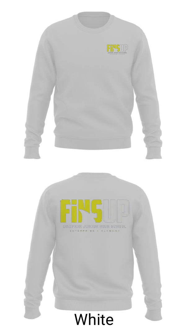 Crew Neck Sweatshirt, Dauphin Fins, Football, Teamtime, Team time, sublimation, custom sports apparel, team uniforms, spirit wear, spiritwear, sports uniforms, custom shirts, team store, custom team store, fundraiser sports, apparel fundraiser