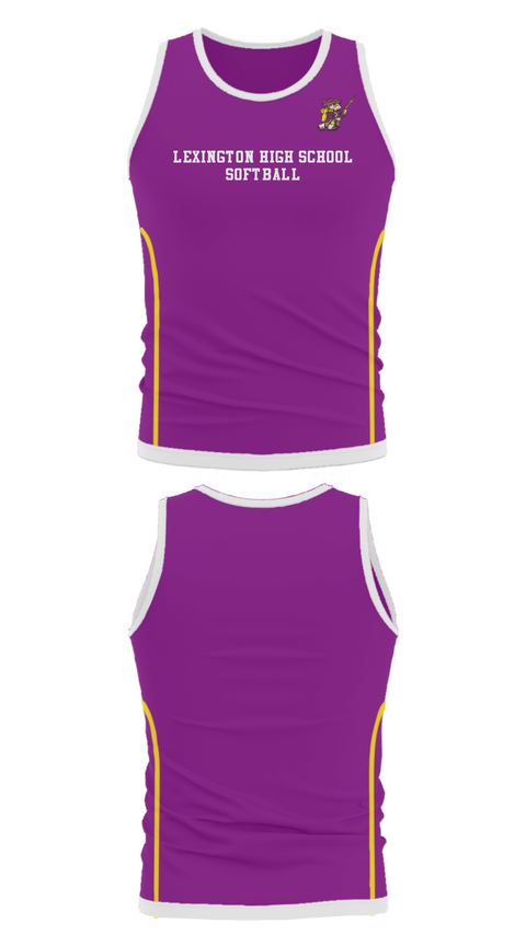 Tank Top, Lexington High School Softball, Softball, Teamtime, Team time, sublimation, custom sports apparel, team uniforms, spirit wear, spiritwear, sports uniforms, custom shirts, team store, custom team store, fundraiser sports, apparel fundraiser
