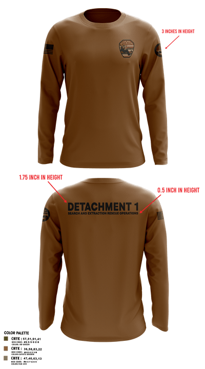 Detachment 1 27221981 Long Sleeve Performance Shirt 41