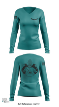 NA 10904761 Women's Long Sleeve V-neck Shirt - 132
