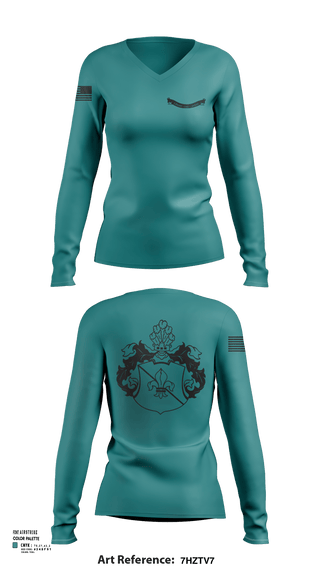 Womens Long Sleeve Vneck Shirt, NA, Army, Teamtime, Team time, sublimation, custom sports apparel, team uniforms, spirit wear, spiritwear, sports uniforms, custom shirts, team store, custom team store, fundraiser sports, apparel fundraiser