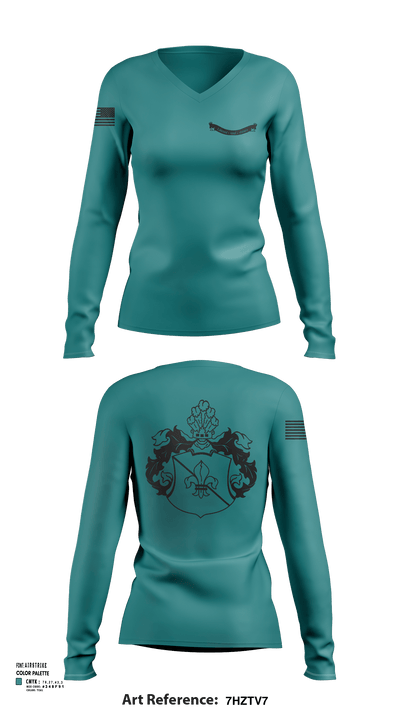 NA 10904761 Women's Long Sleeve V-neck Shirt - 132