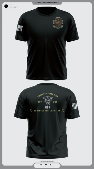 Short Sleeve Performance Shirt, 332 ECS SCOS, Air Force, Teamtime, Team time, sublimation, custom sports apparel, team uniforms, spirit wear, spiritwear, sports uniforms, custom shirts, team store, custom team store, fundraiser sports, apparel fundraiser