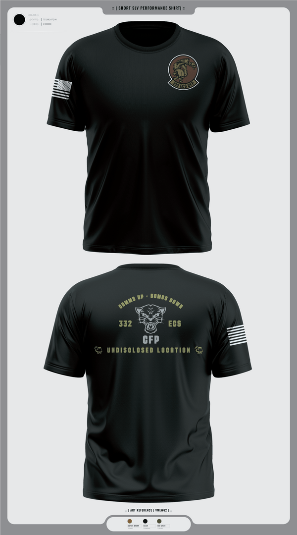 Short Sleeve Performance Shirt, 332 ECS SCOS, Air Force, Teamtime, Team time, sublimation, custom sports apparel, team uniforms, spirit wear, spiritwear, sports uniforms, custom shirts, team store, custom team store, fundraiser sports, apparel fundraiser