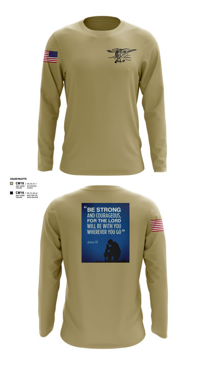 Navy Seal  Long Sleeve Performance Shirt 1