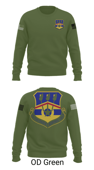 Crew Neck Sweatshirt, 123d Contingency Response Group, Air Force, Teamtime, Team time, sublimation, custom sports apparel, team uniforms, spirit wear, spiritwear, sports uniforms, custom shirts, team store, custom team store, fundraiser sports, apparel fundraiser