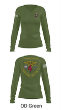4th Med Battalion 81744782 Women's Long Sleeve V-neck Shirt - 57