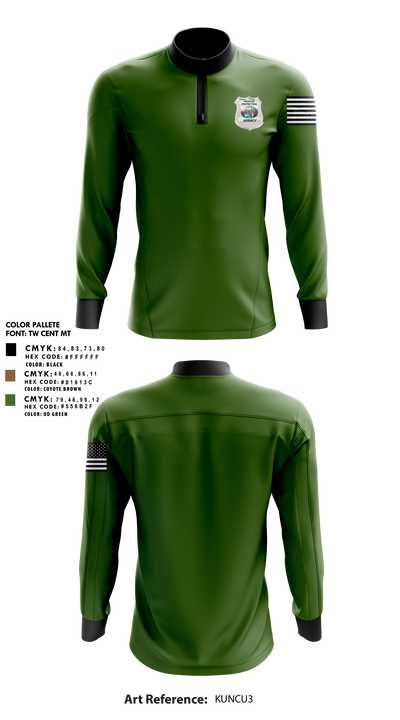 Peoples Protection Agency, LLC 33434129 Quarter Zip Jacket - 15
