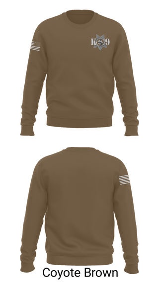 Crew Neck Sweatshirt, Fresno Police Department K9 Unit, Police, Teamtime, Team time, sublimation, custom sports apparel, team uniforms, spirit wear, spiritwear, sports uniforms, custom shirts, team store, custom team store, fundraiser sports, apparel fundraiser