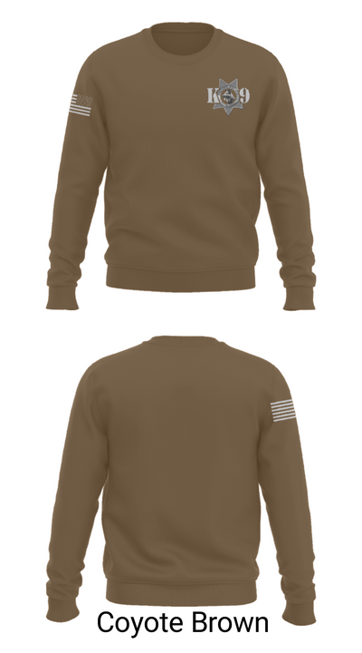 Fresno Police Department K9 Unit 39054818 Crew Neck Sweatshirt - 5