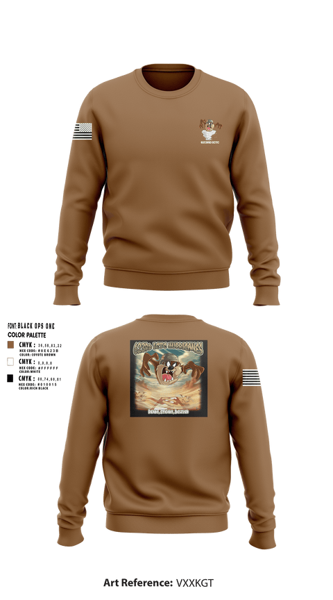 Crew Neck Sweatshirt, 623rd ICTC, Army, Teamtime, Team time, sublimation, custom sports apparel, team uniforms, spirit wear, spiritwear, sports uniforms, custom shirts, team store, custom team store, fundraiser sports, apparel fundraiser