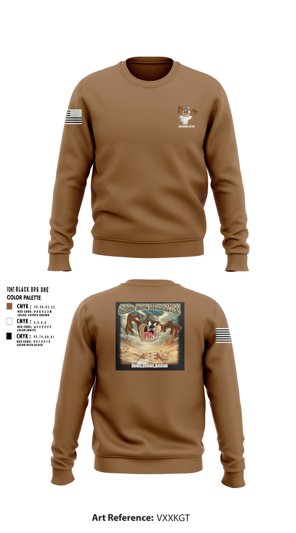 Crew Neck Sweatshirt, 623rd ICTC, Army, Teamtime, Team time, sublimation, custom sports apparel, team uniforms, spirit wear, spiritwear, sports uniforms, custom shirts, team store, custom team store, fundraiser sports, apparel fundraiser