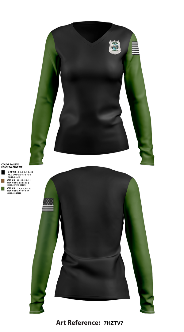 Womens Long Sleeve Vneck Shirt, Peoples Protection Agency, LLC, , Teamtime, Team time, sublimation, custom sports apparel, team uniforms, spirit wear, spiritwear, sports uniforms, custom shirts, team store, custom team store, fundraiser sports, apparel fundraiser