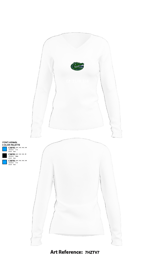 Women's Long Sleeve Vneck Shirt, cp_flix_518, Baseball, Teamtime, Team time, sublimation, custom sports apparel, team uniforms, spirit wear, spiritwear, sports uniforms, custom shirts, team store, custom team store, fundraiser sports, apparel fundraiser