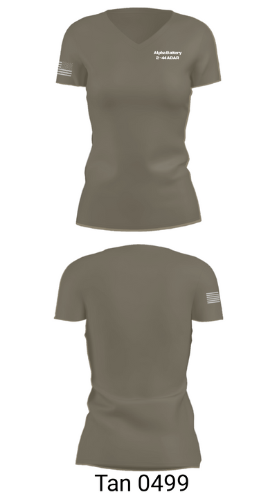 Alpha Battery 2-44 ADAR 30836151 Women's Short Sleeve V-neck Shirt - 67