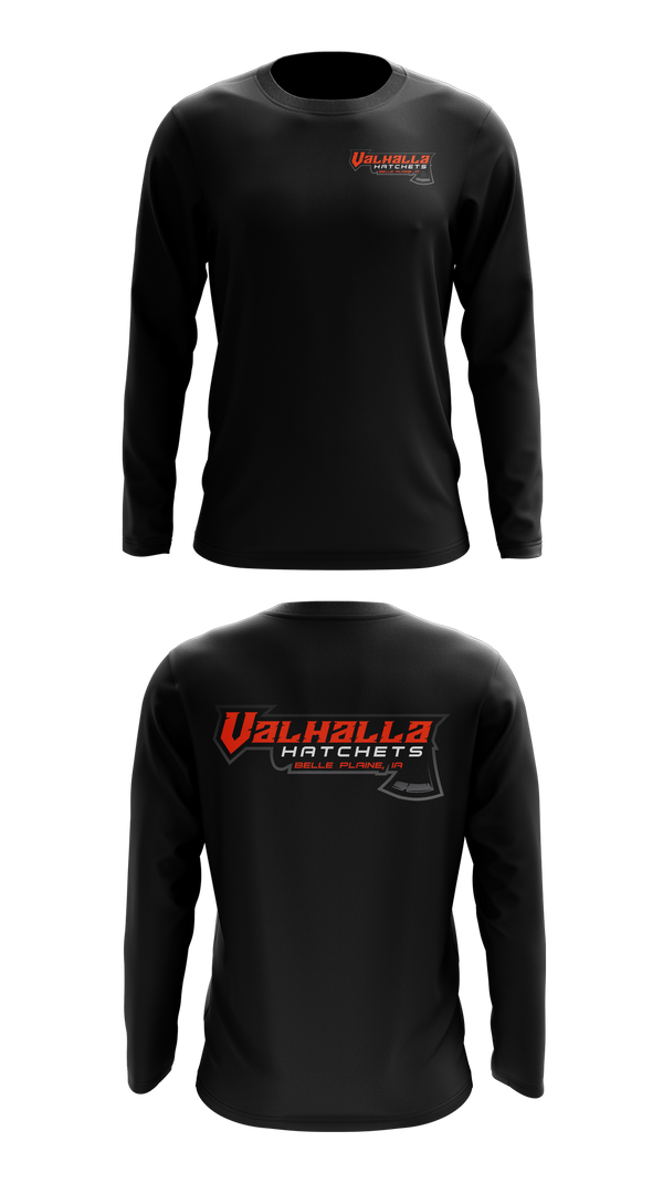 Long Sleeve Performance Shirt, Valhalla Hatchets, , Teamtime, Team time, sublimation, custom sports apparel, team uniforms, spirit wear, spiritwear, sports uniforms, custom shirts, team store, custom team store, fundraiser sports, apparel fundraiser