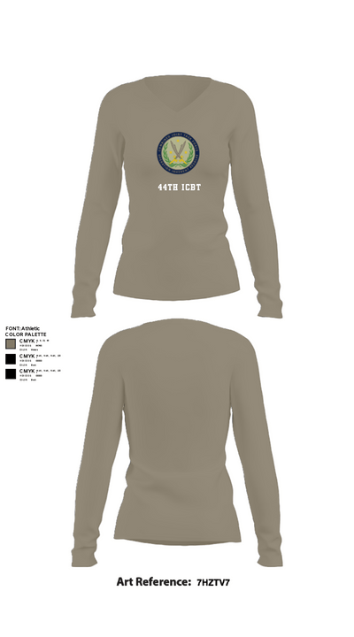 44th ICBT 60779242 Women's Long Sleeve V-neck Shirt - 59