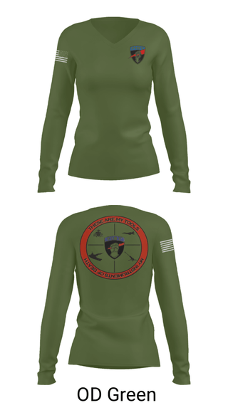 Womens Long Sleeve Vneck Shirt, Bravo 1/78th FA, Army, Teamtime, Team time, sublimation, custom sports apparel, team uniforms, spirit wear, spiritwear, sports uniforms, custom shirts, team store, custom team store, fundraiser sports, apparel fundraiser