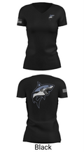 Great white guns 55052076 Women's Short Sleeve V-neck Shirt - 28