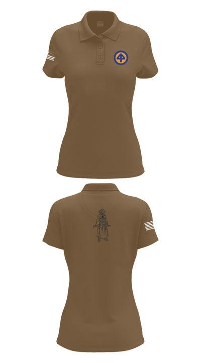A Co 1/1-114th 36313026 Women's Short Sleeve Performance Polo  - 15