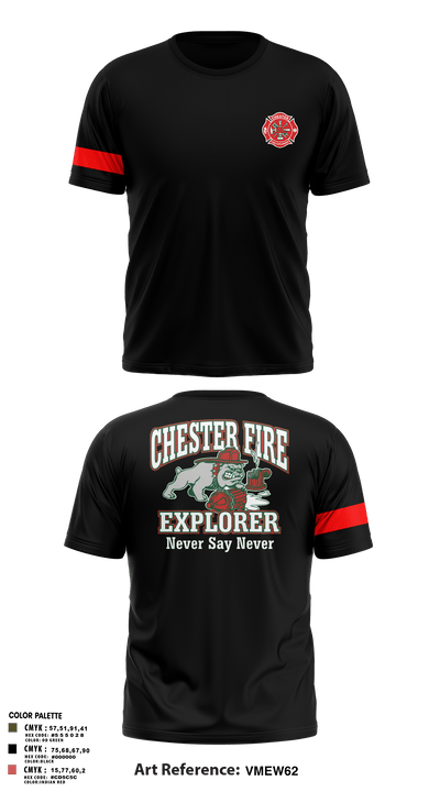 Chester fire explorers 87752590 Old School Cotton Feel Shirt - 6