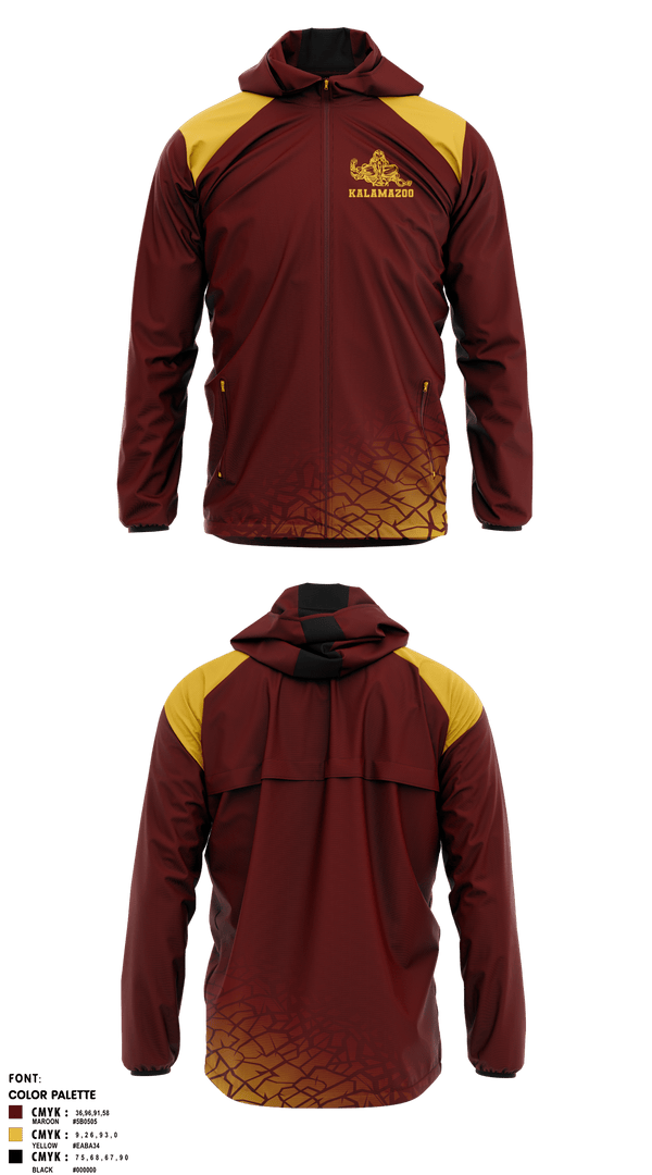 Windbreaker, Kalamazoo Central High School Wrestling, Wrestling, Teamtime, Team time, sublimation, custom sports apparel, team uniforms, spirit wear, spiritwear, sports uniforms, custom shirts, team store, custom team store, fundraiser sports, apparel fundraiser